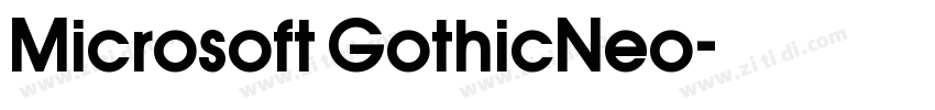 Microsoft GothicNeo字体转换